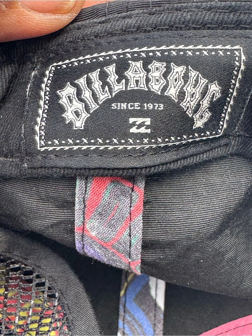 Billabong Black Rainbow Logo Cap